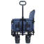Chariot de chariot pliant convertible 3-en-1 avec banc et rangement - Chariot utilitaire robuste de 500 lb-112289012
