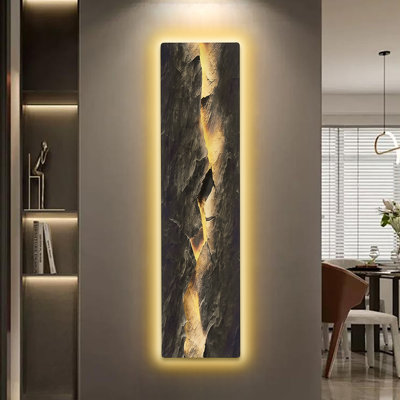 Décoration murale moderne moderne à DEL avec éclairage rétroéclairé - Alimenté par USB