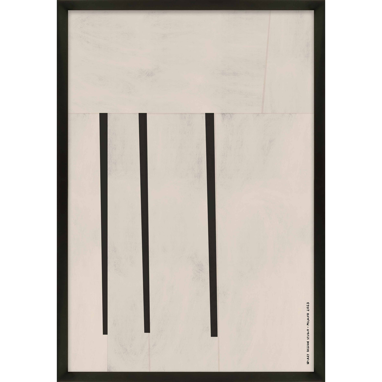 Scattered 2 by Romina Gadler, Black Paper Framed, 30" H x 21" W