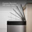 Reset 13 Gallon Kitchen Trash Can, Stainless Steel Hand Free Step Trash Can with Quiet-Close Lid-1121578208-1150266218