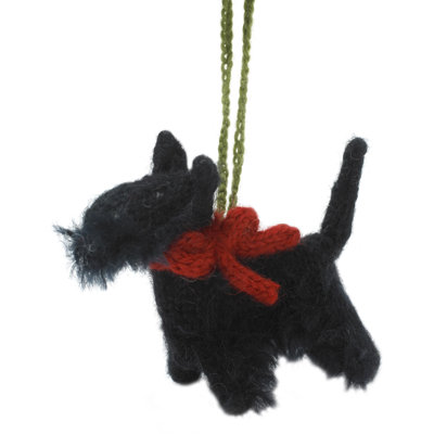 Arcadia Home Scottie Hand-Knit Ornament