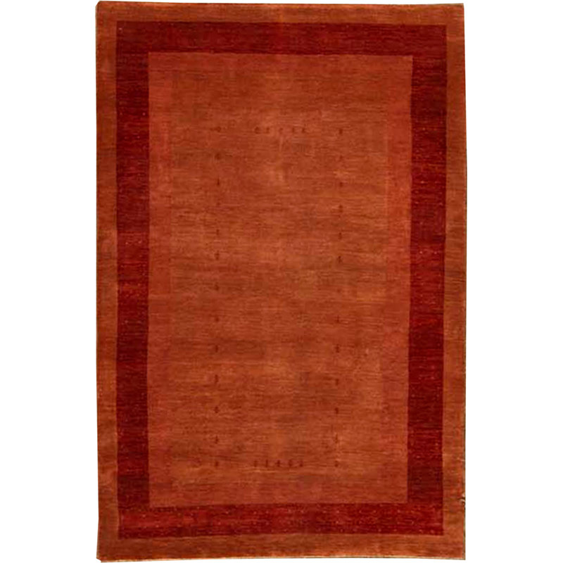 Hand-Knotted High-Quality Rust Area Rug