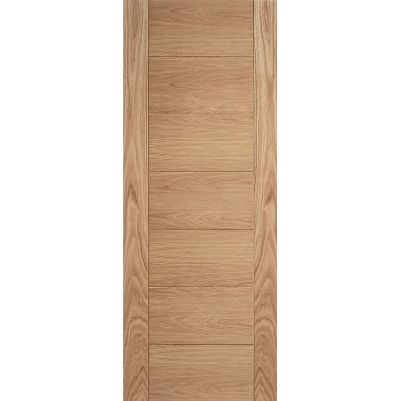 Carini Unfinished Oak Internal Door, 198.1cm H x 83.8cm W x 3.5cm D