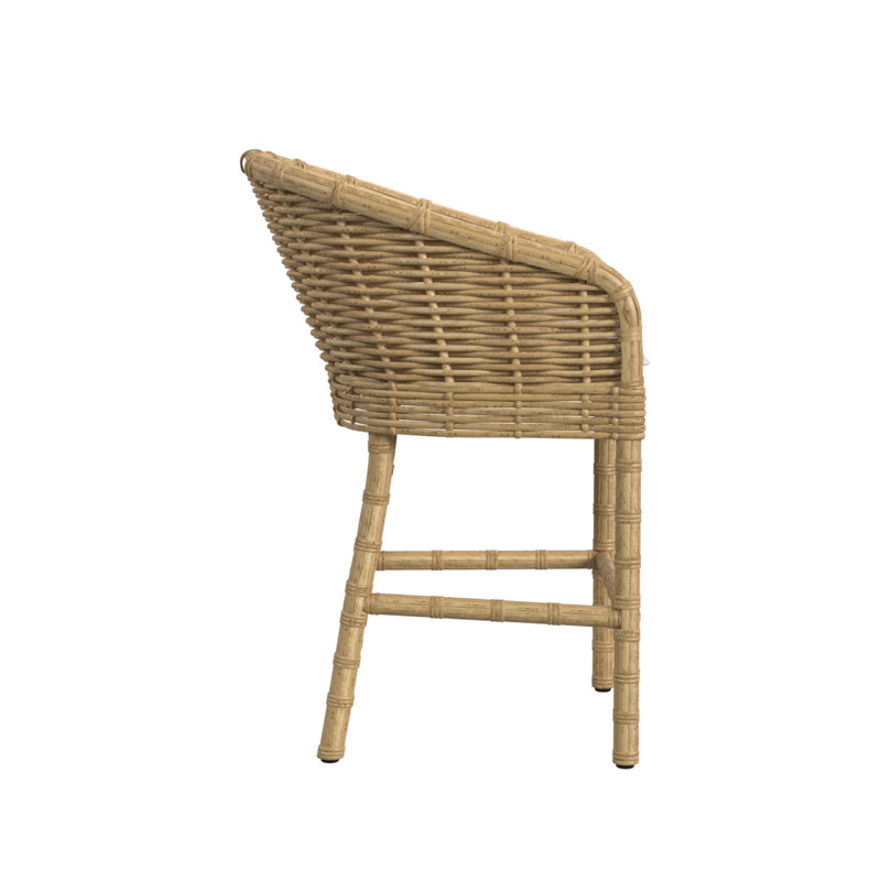 Tabouret d'extérieur en polyéthylène haute densité (PEHD) Playa, 27.57"