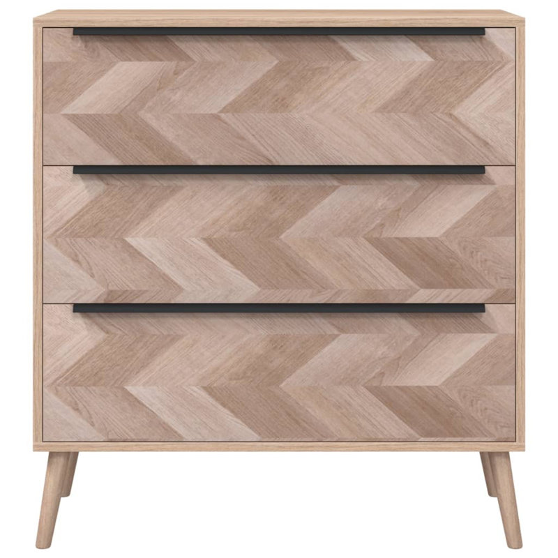 Finori Drawer Cabinet Lusk 03A Sonoma Oak 80X38.5X87 Cm