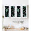 Dakota Fields 93026 Cactus papier peint adhésif auto-adhésif floral en vinyle noir / vert / rose amovible 17,7 po x 9,8 pi