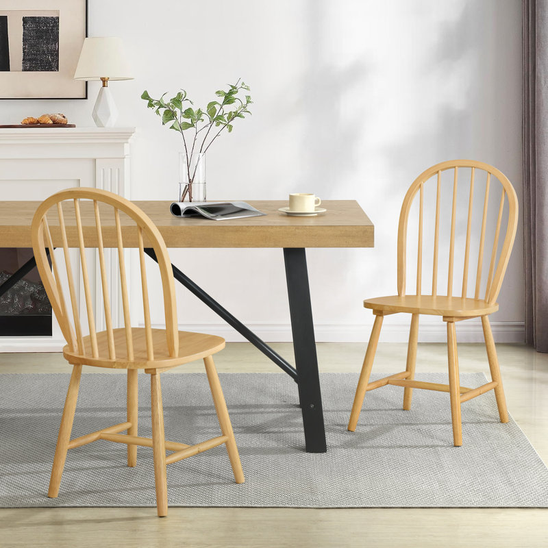 Vallelunga 17.5'' H Side Chair, Natural Oak