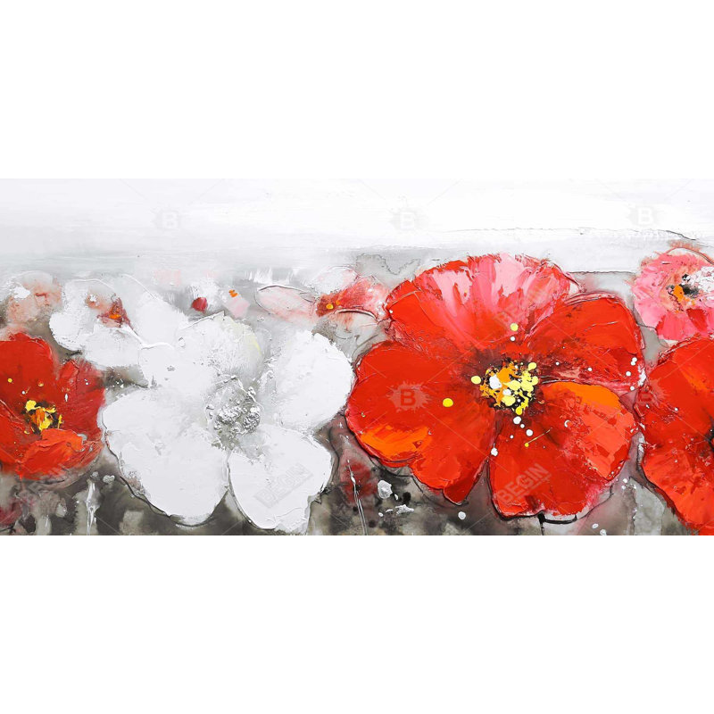 field with flowers - 15.75"x31.50" Desk mat