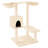 vidaXL Cat Tree Engineered wood, plush, sisal Medium Durable-421564565