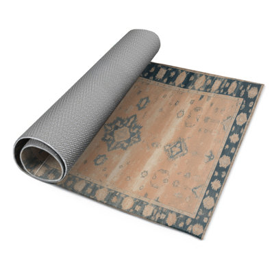 Tapis intérieur et extérieur brun Overdyed