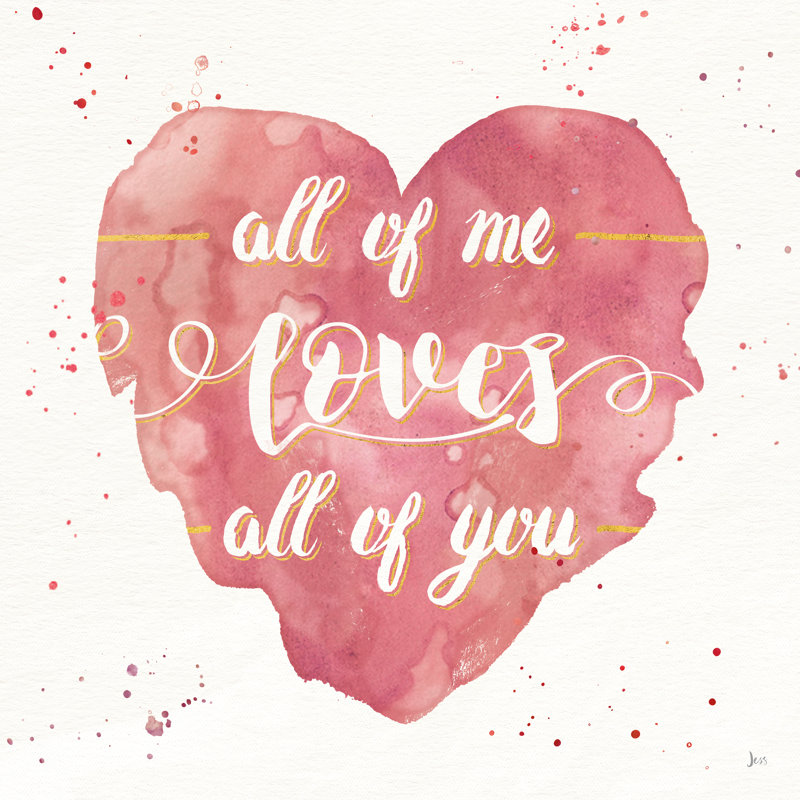 Happy Hearts I - Wrapped Canvas Print, 30cm H x 30cm W x 3.8cm D
