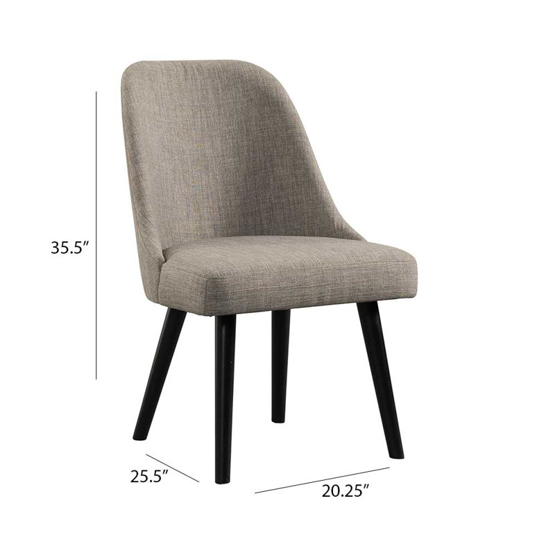 Chaise rembourrée Harpersfield Foundry Mid-Century, étain brossé