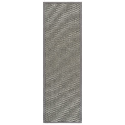 Natural Fiber Sisal With Latex Solid Color Rug