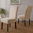 Olin Contemporary Upholstered Fabric Dining Chairs with T-Stitch Detailing and Wooden Legs-2035075583