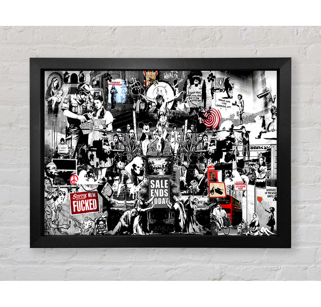 Banksy Collage 1 von Banksy - Drucken