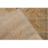Distressed Homage Hand Knotted Wool Geometric Area Rug