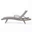 Chaise longue en osier crème