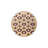 Machine Washable Straw Toned Round Black Pattern Decorative Woven Base Rug-700876816