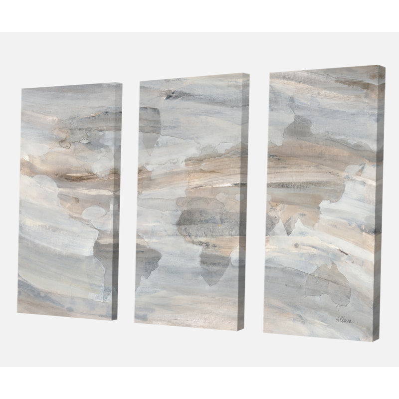 « misty world map », reproduction d’image multi-pièces sur toile, H 28 po x l 36 po x P 1 po
