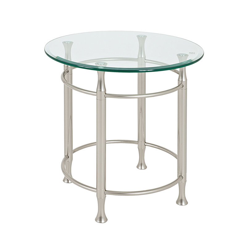 Yoko Glass Top End Table