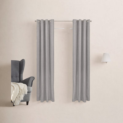 Lowri Chelsea 5/8" Standard Decorative Window Curtain Rod, 28-48", Weathered Brown, 2-Pack