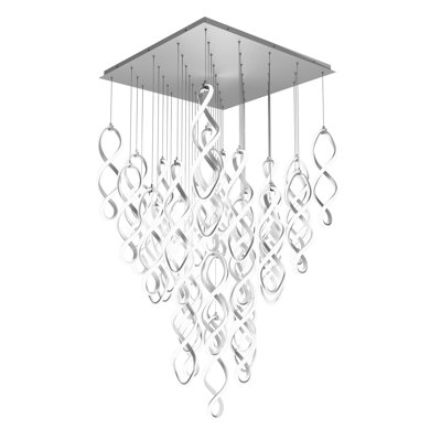 Luminaire suspendu 41 lumières DEL Interlace
