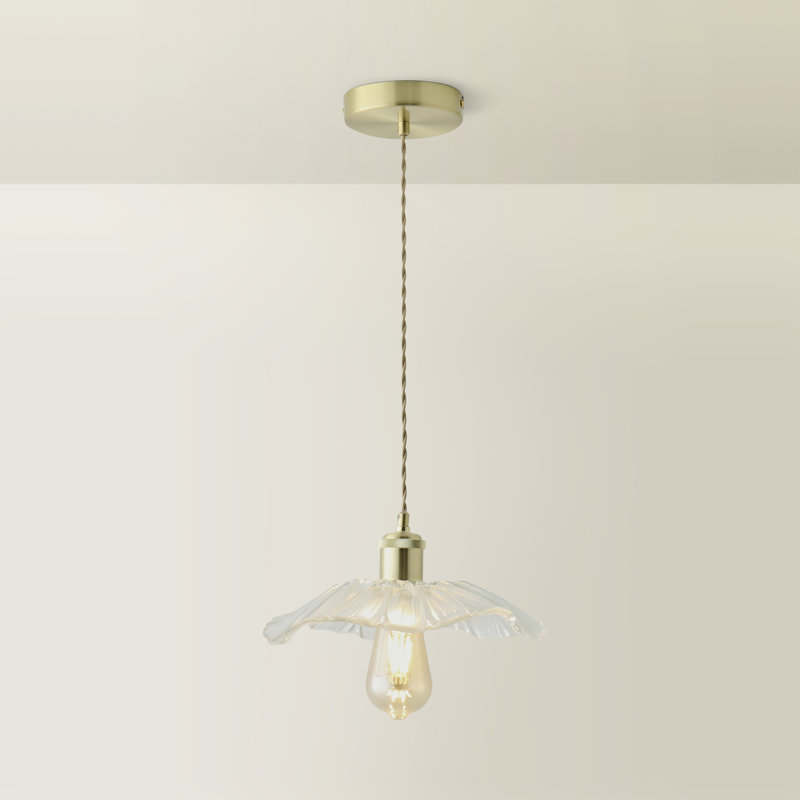 Cassia 1 - Light Plated Shaded Pendant, No