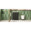 Meuble-lavabo de 24 pouces avec lavabo en céramique, 3 tiroirs, structure en bois massif, design rétro, meuble-lavabo simple à tiroir de 24 po et finition noire, trous de robinet pré-percés-199887449-199887452