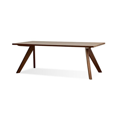Brown Rectangular Solid Dining Table For Dining Room/Kitchen