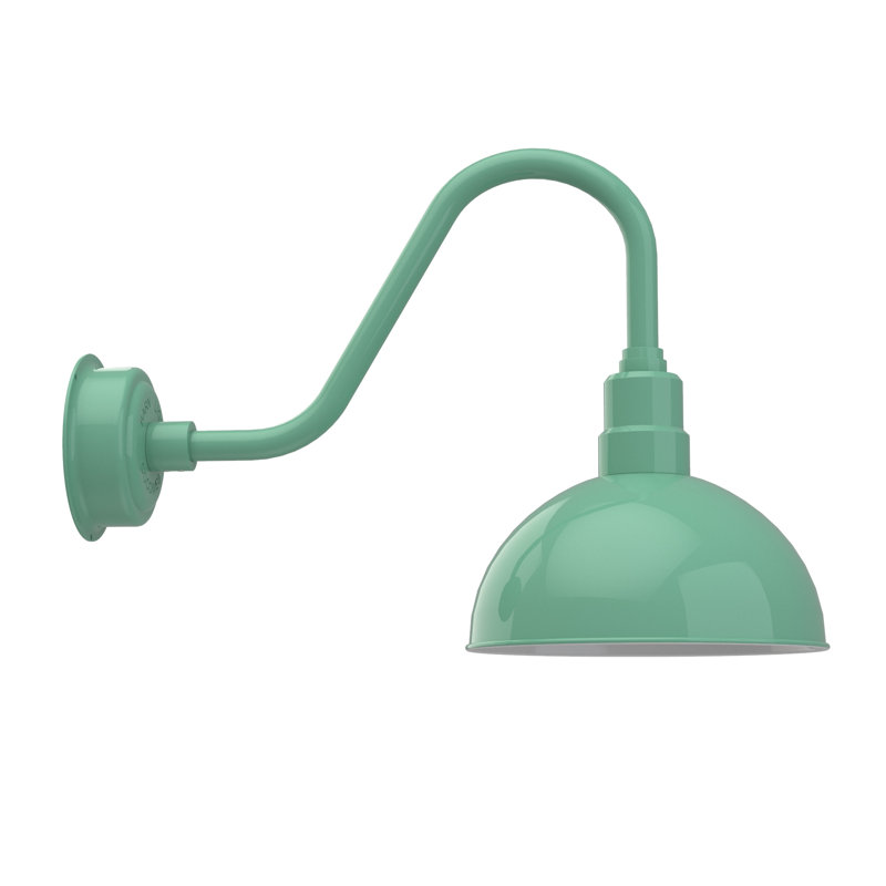 Luminaire de grange d'extérieur Abbie, H 17,12 po x l 12 po x P 25 po, Jade
