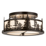 Rustic Lodge 2 - Light Outdoor Semi Flush Mount
