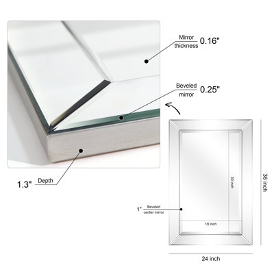 Oren Glass Rectangle Mirror