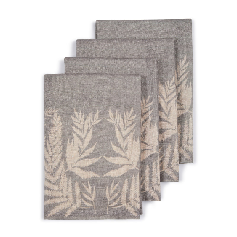 Forest Ferns Napkins (set of 4), Cream