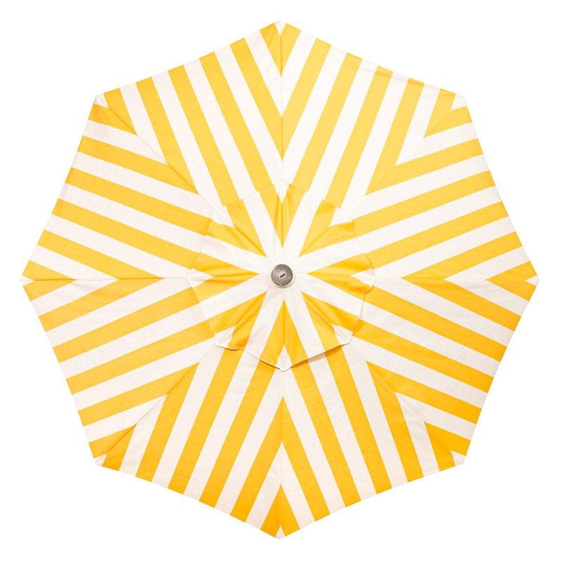 Market 84'' W Umbrella, Yellow/White