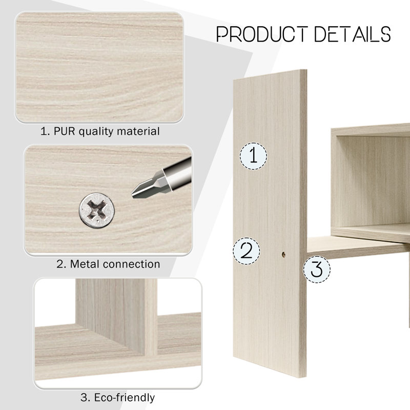 Rangement de bureau, Bois blanc