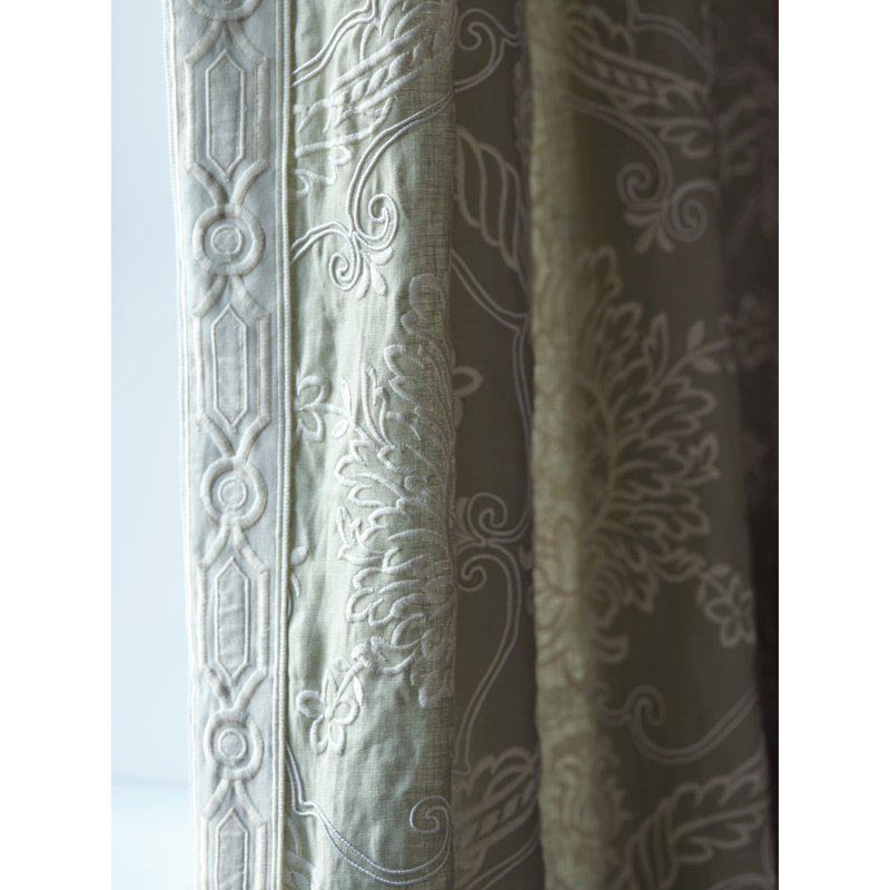 Arcadia Hayes Embroidery Fabric, Celery