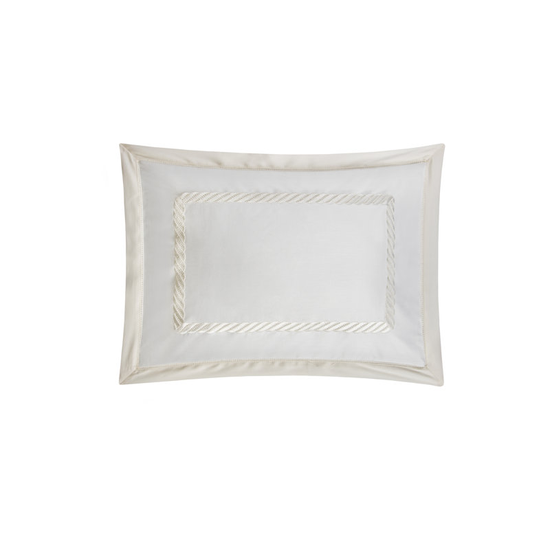Simone Duvet Cover, King Shams, White/Ivory