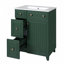 Meuble-lavabo avec lavabo en céramique Forest, 2 tiroirs, 1 porte à fermeture en douceur-112897537
