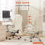 Fauteuil de direction avec repose-pieds, fauteuil de bureau inclinable et pivotant avec support lombaire-129204072
