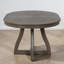 Table de salle à manger extensible, de forme ronde à ovale, feuille amovible de 16 po, placage de chêne, base à pieds croisés courbés, maison de campagne moderne, salle à manger-132787762
