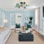 Glass Bubble Sputnik Semi Flush Chandelier -1461549847