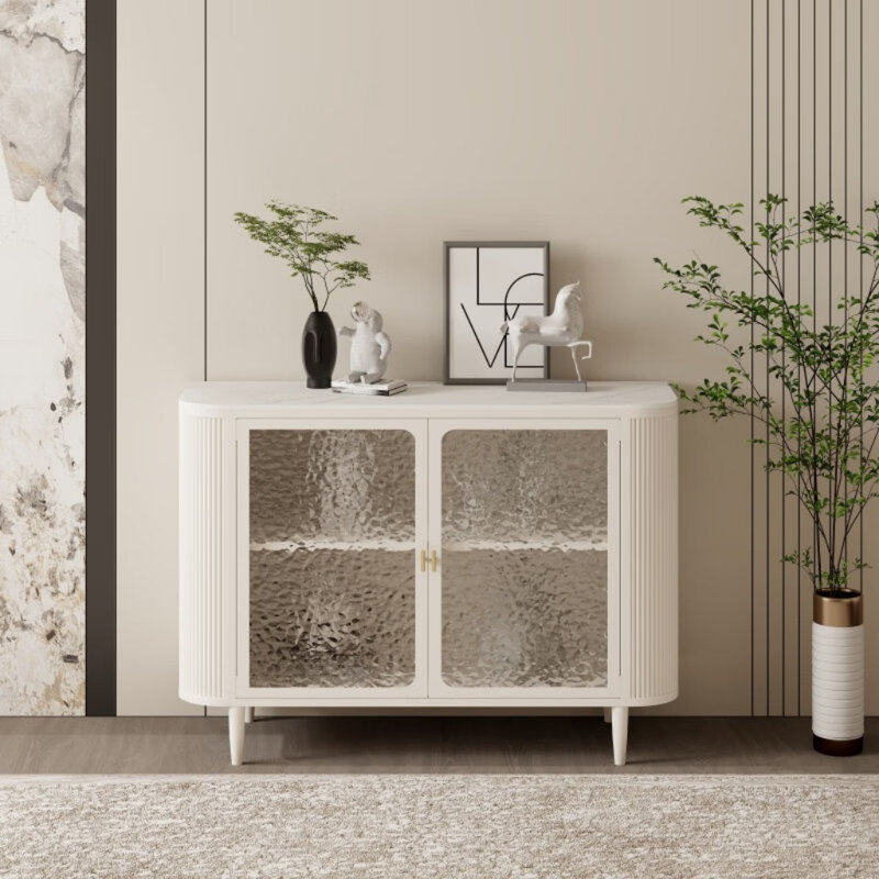 Buffet élégant et simple, Blanc