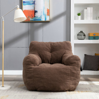 Fauteuil à billes de couleur café, poids de 32,03 lb pour le couloir, profondeur de 20,63 po