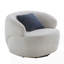 Fauteuil demi-tonneau pivotant pour petits espaces