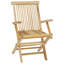 4 - Person Teak Wood Patio Dining Set with Rectangular Table-42350289
