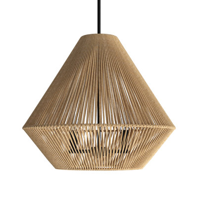 Simon 4 Light Cotton Steel Dimmable Pendant