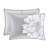 Grey/peach Printed Cotton Quilt 6 Piece, Full/queen, Reversible Softness, Floral Design, 3 Decorative Pillows Included Piece , Grey/peach, Cotton, Warmth, Stylish Pillows, Bedding-116011782-116011786