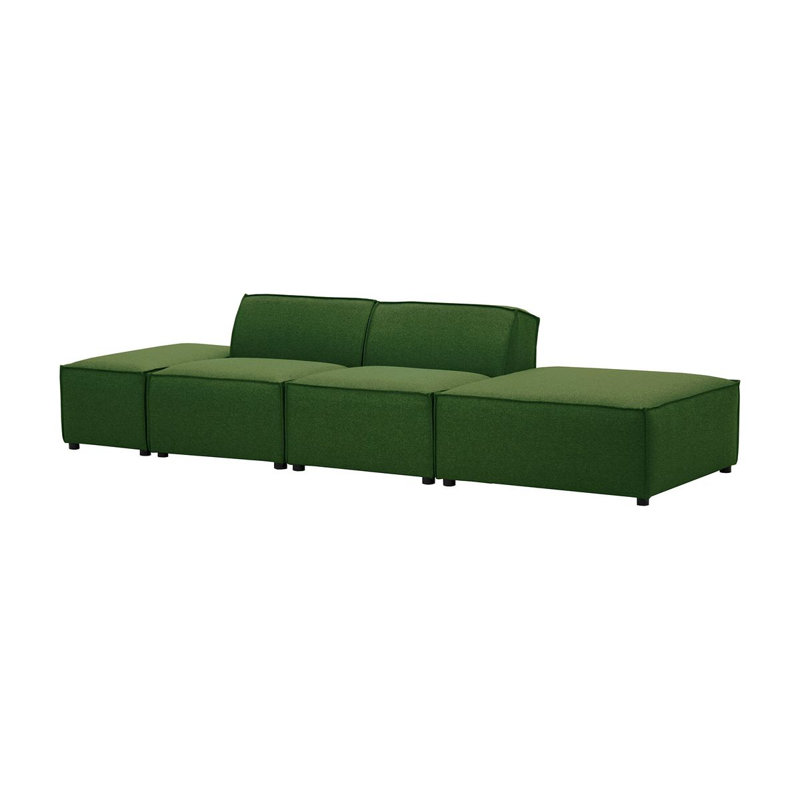Rickart 4 Seater Sofa, Green