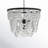 Clancey 5 - Light Unique / Statement Tiered Chandelier in White with Beaded Accents-390417559