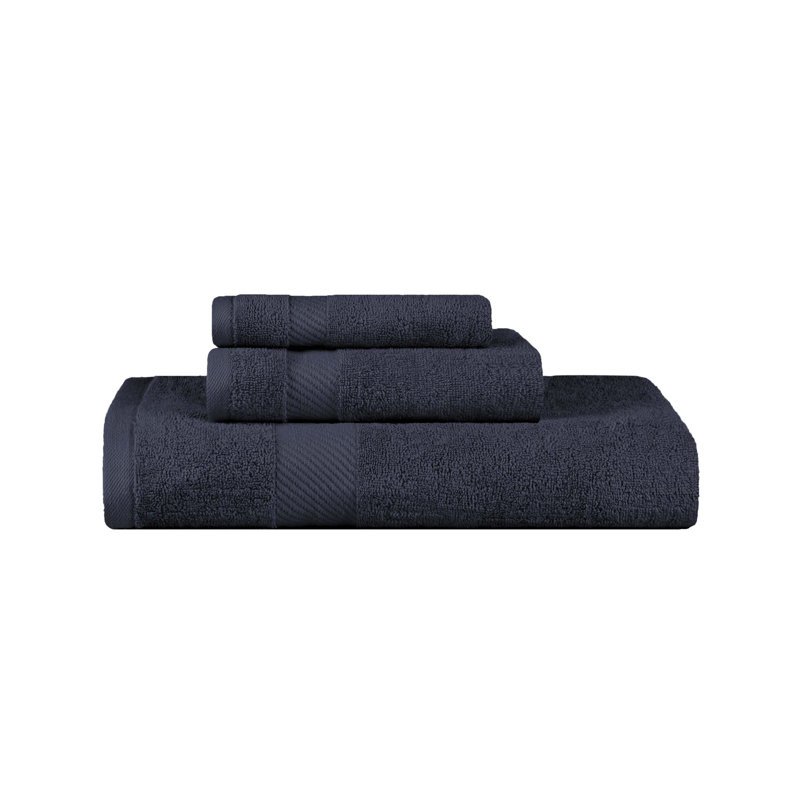 Ensemble de serviettes 3 pièces Kendell, Noir